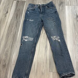 Zara Light Blue Denim Pants